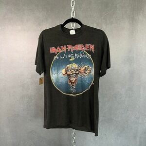 Vintage‎ 1988 Iron Maiden can I play with madness shirt.